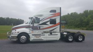 the cab of a truck